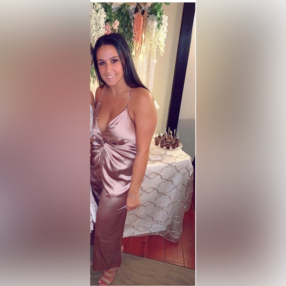 ASOS rose gold jumpsuit